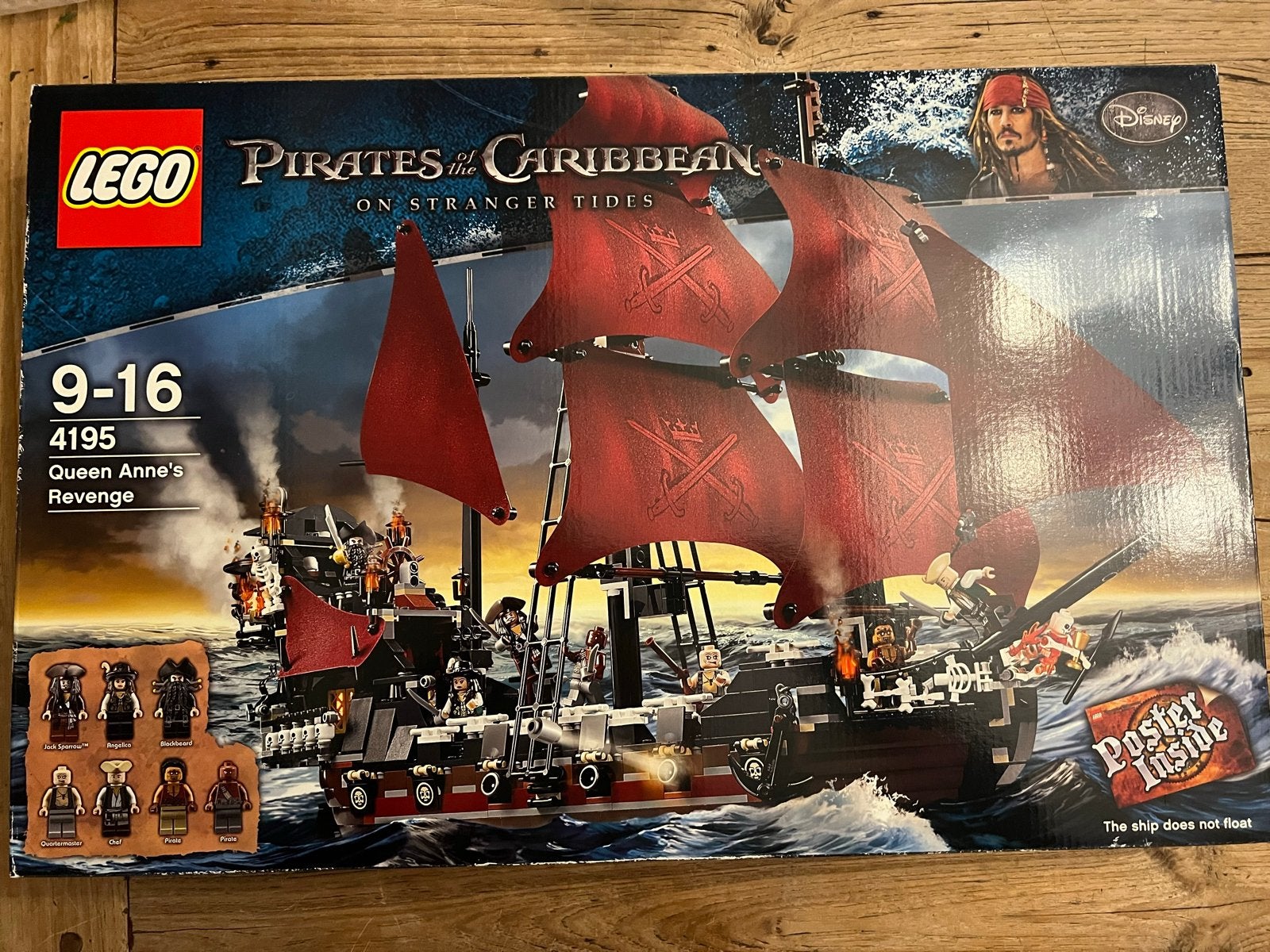 Lego Pirates of the Caribbean Queen Anne's Revenge 4195, Ophalen, Inclusief minifiguren, Lego, Nieuw