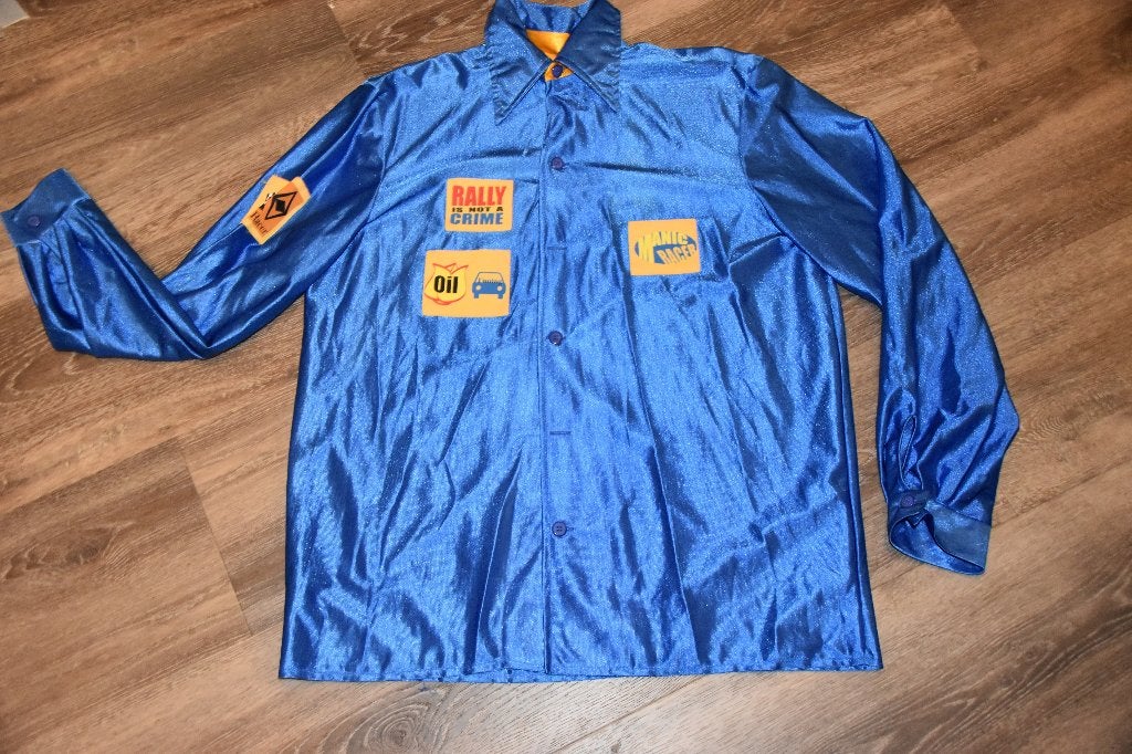 Kobaltblauw racehemd, Carnaval, Maat 48/50 (M), Nieuw, Ophalen of Verzenden