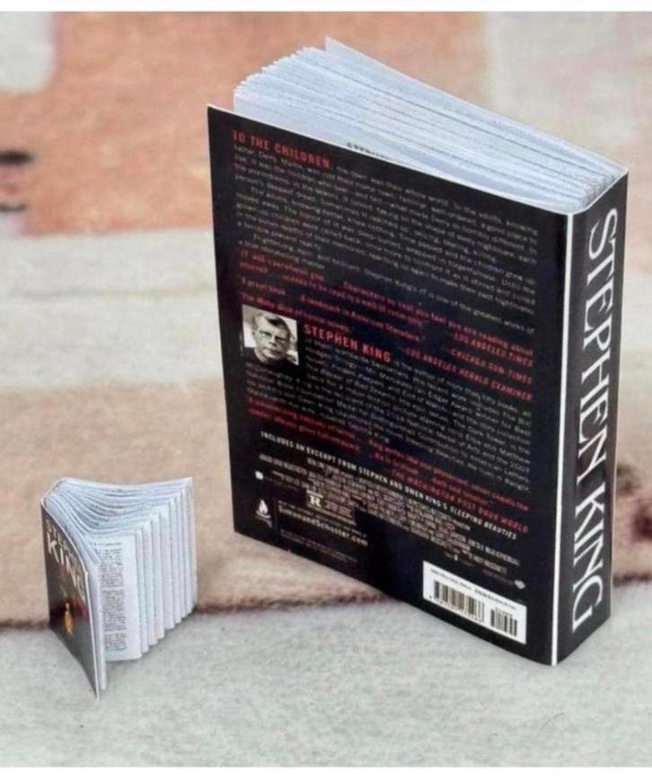 Mini boeken Poppenhuis Stephen King Boeken Schaal 1/12 1/6, Decoratie, Nieuw, Ophalen of Verzenden, H