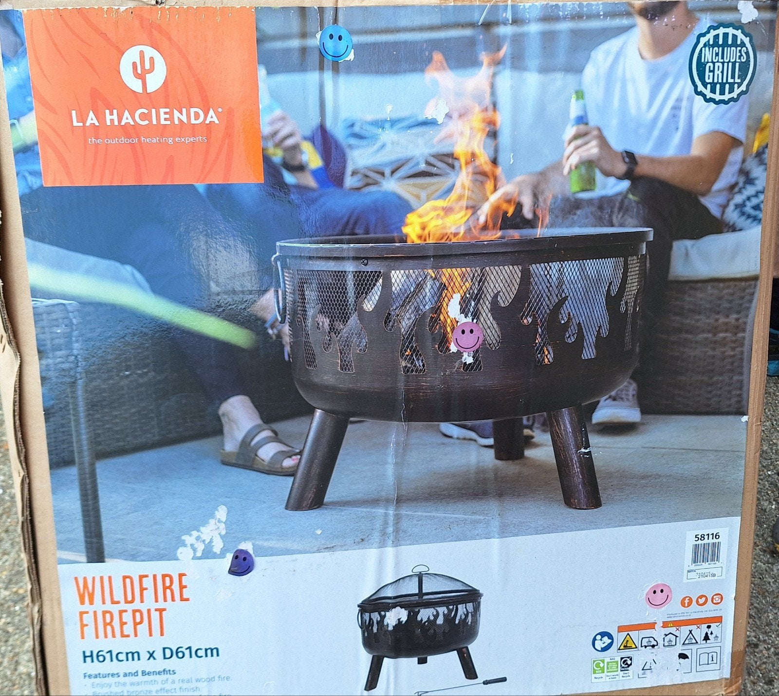 La Hacienda Wildfire Firepit - Nieuw in doos, Ophalen of Verzenden, Nieuw, Vuurkorf