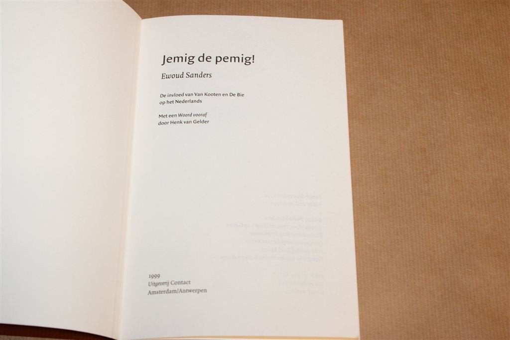 Jemig de Pemig — Van Kooten & De Bie, Invloed op NL, Boeken, Verzenden, Gelezen