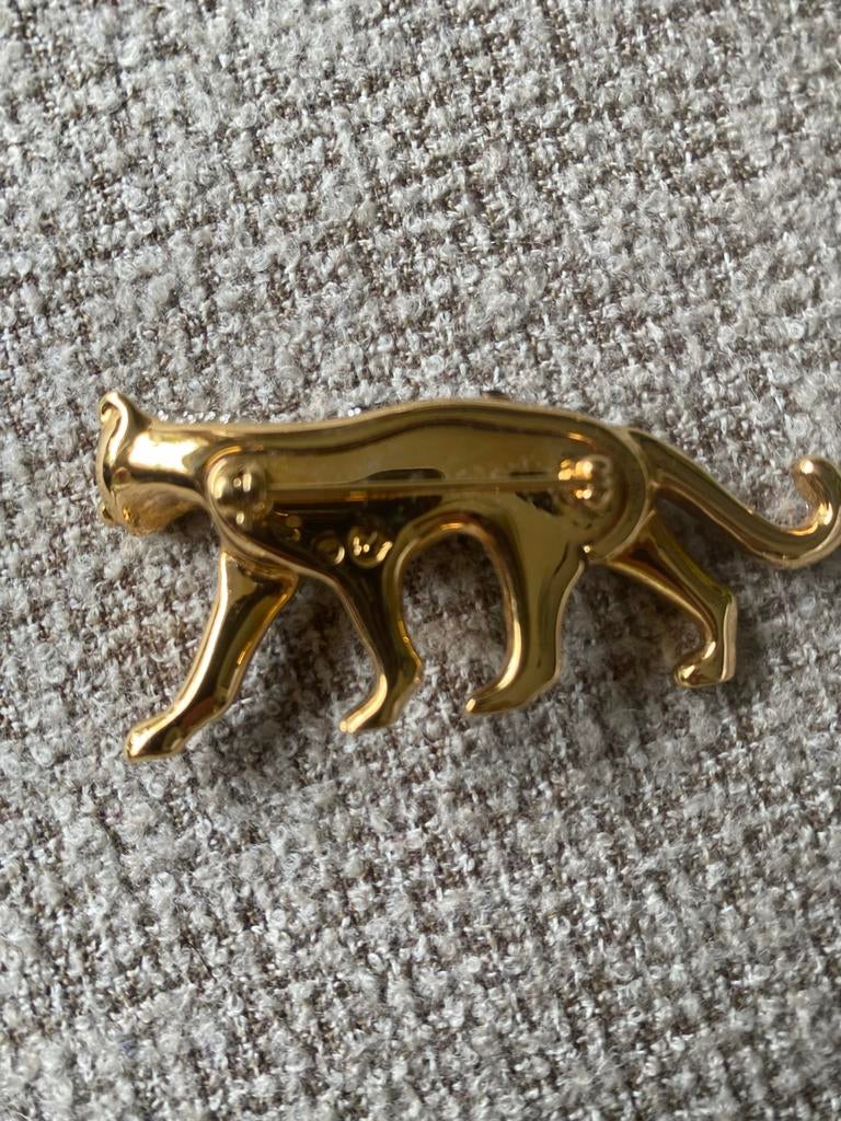 Swarovski Panter Broche - Perfect Moederdag Cadeau, Met kristal, Overige materialen, 4 tot 7 cm, Ophalen of Verzenden