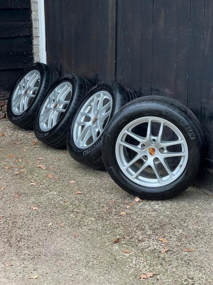 Originele Porsche boxster Cayman s velgen 5x130 breedset 17?, Auto-onderdelen, Banden en Velgen, Banden en Velgen, Zomerbanden