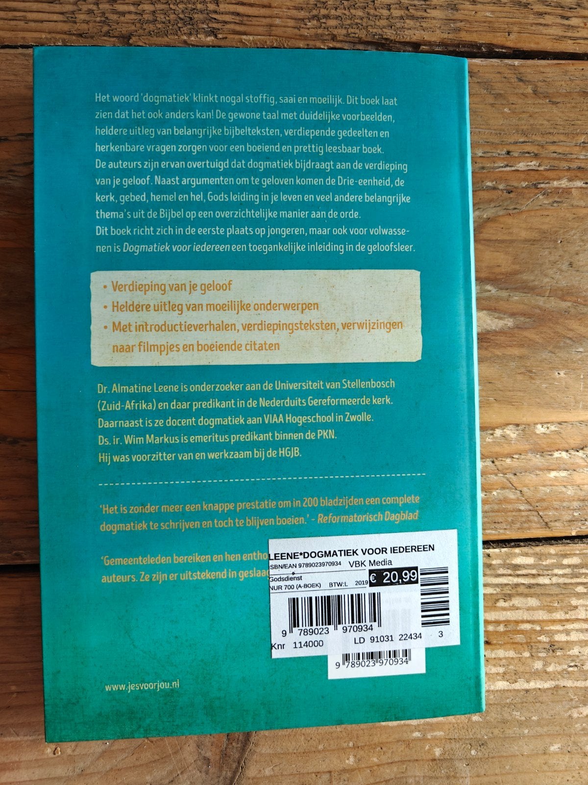 Dogmatiek voor iedereen., Boeken, Ophalen of Verzenden, Zo goed als nieuw