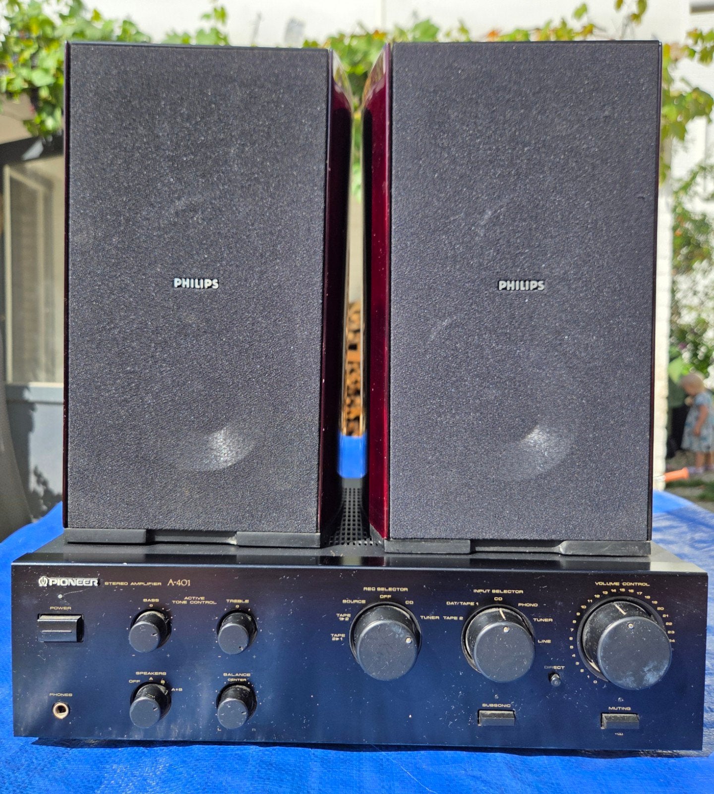 Pioneer A-401 versterker met Philips MCD908 speakers, Ophalen, Gebruikt, Losse componenten, Pioneer