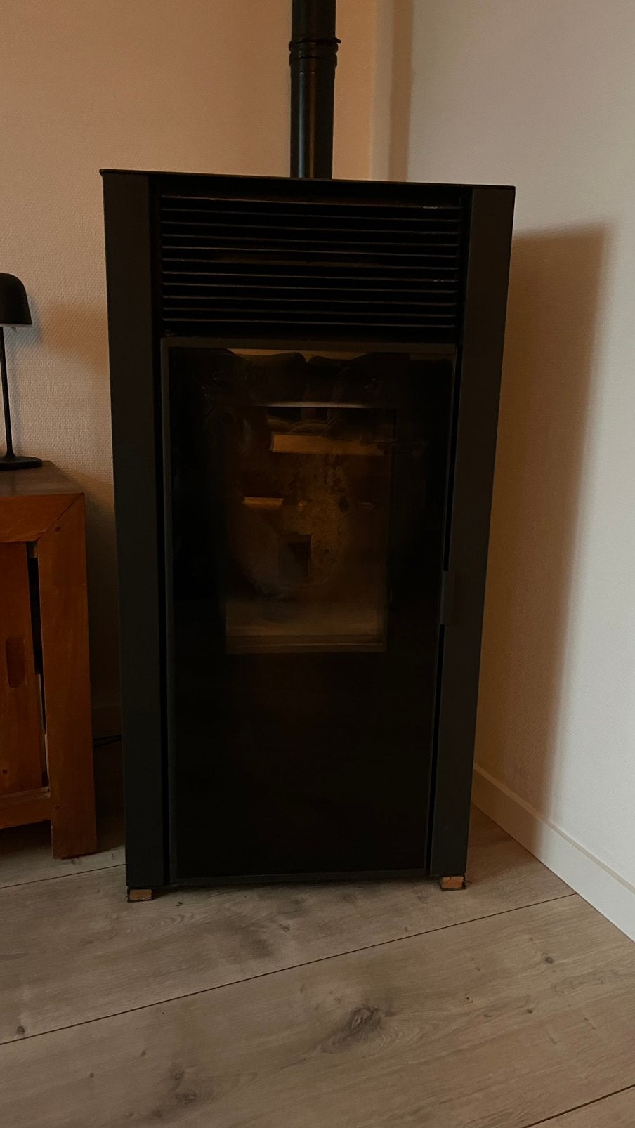 Pelletkachel JustFire, Huis en Inrichting, Kachels, Ophalen, Gebruikt, Overige brandstoffen, Pelletkachel