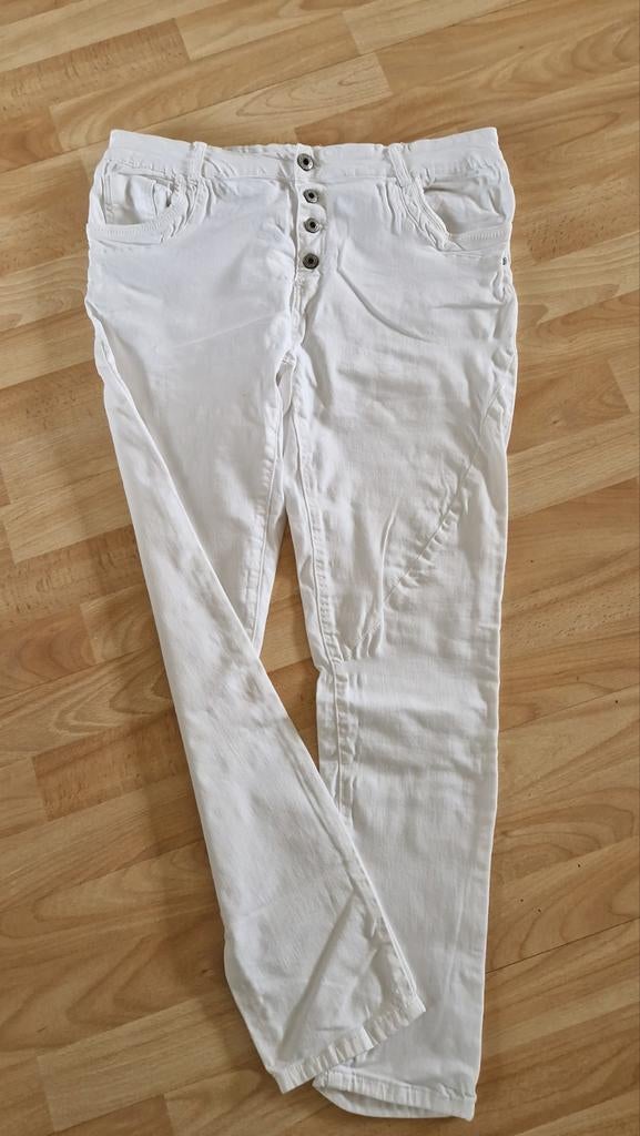 LEXXURY Witte Jeans Maat XL/42, Kleding | Dames, Wit, LEXXURY, Ophalen of Verzenden, W33 - W36 (confectie 42/44)