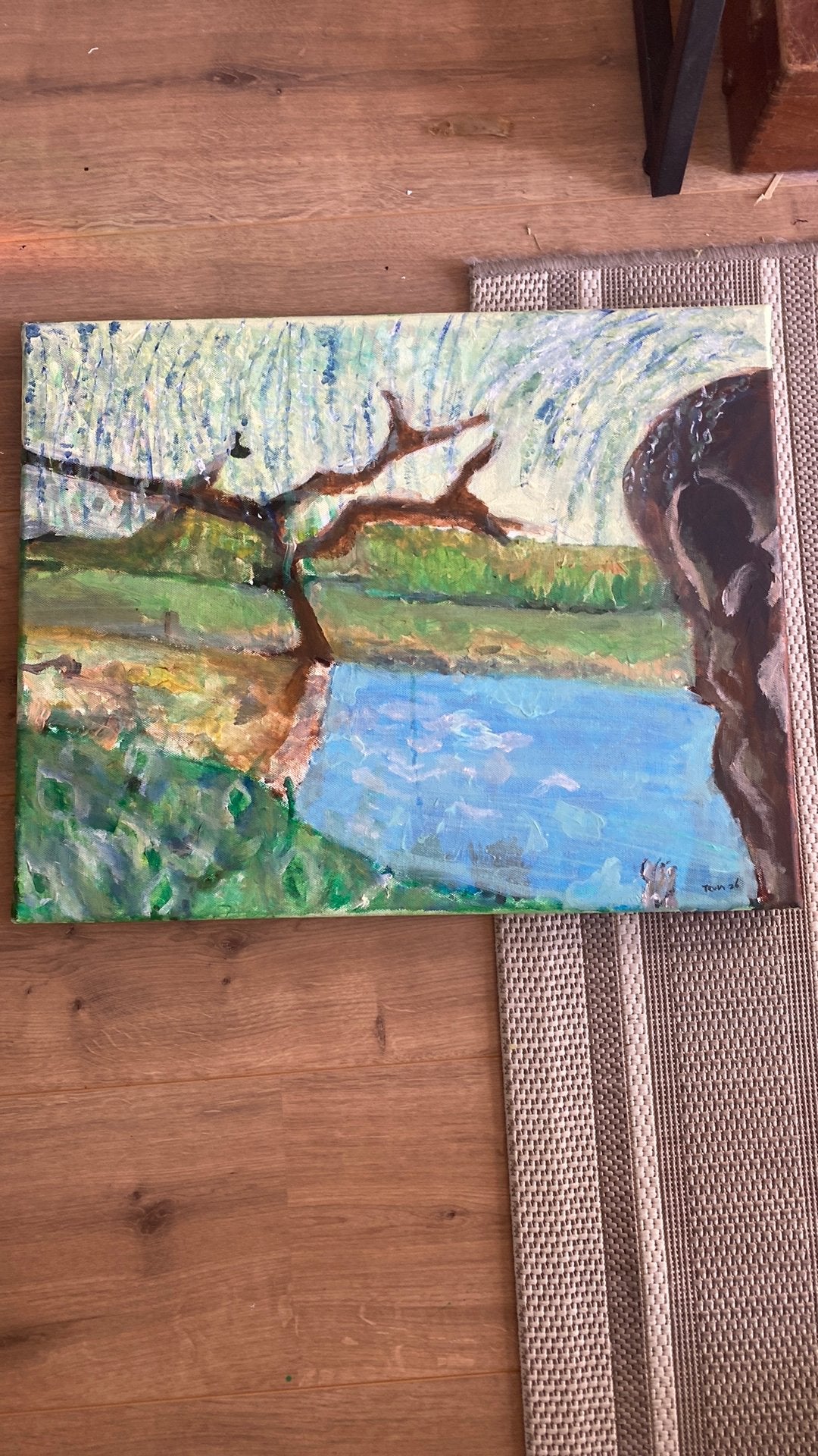 Wilgen, Ophalen, Nieuw, Schilderij