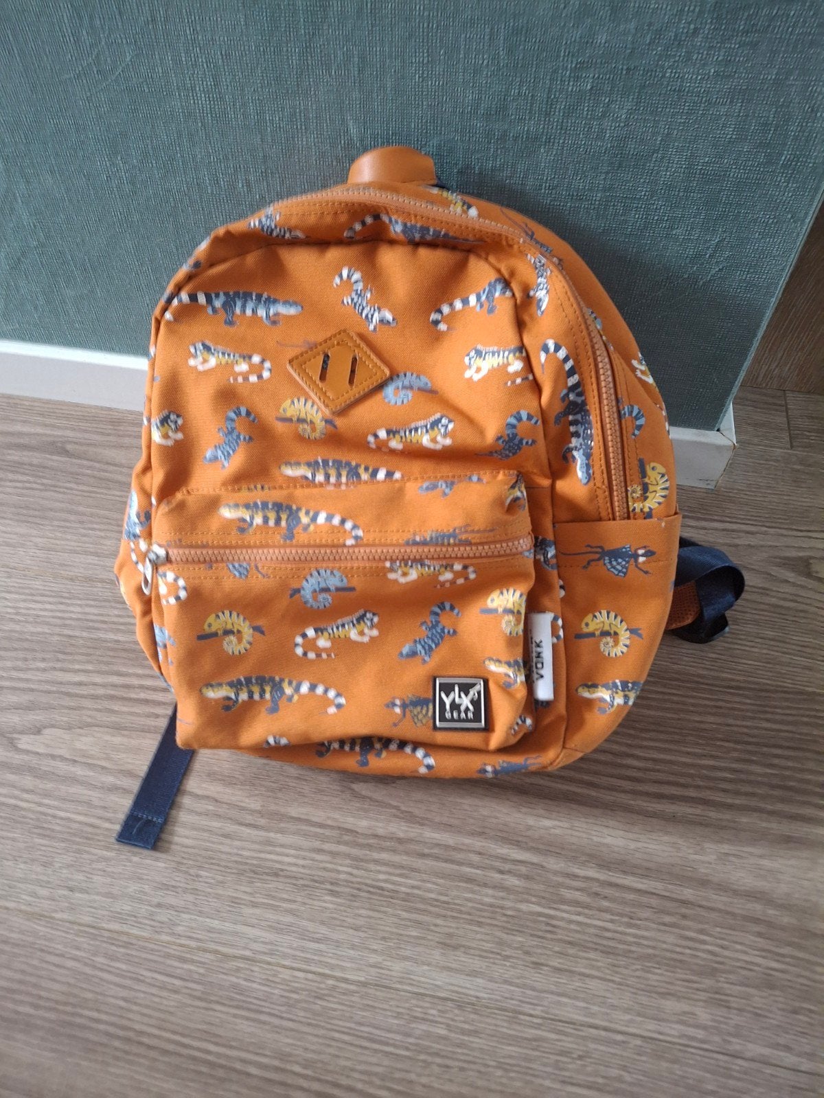 Leuke oranje rugzak (Freek Vonk) met dierenprint - Zo goed a, Minder dan 30 cm, Ophalen, Overige merken, Minder dan 25 cm