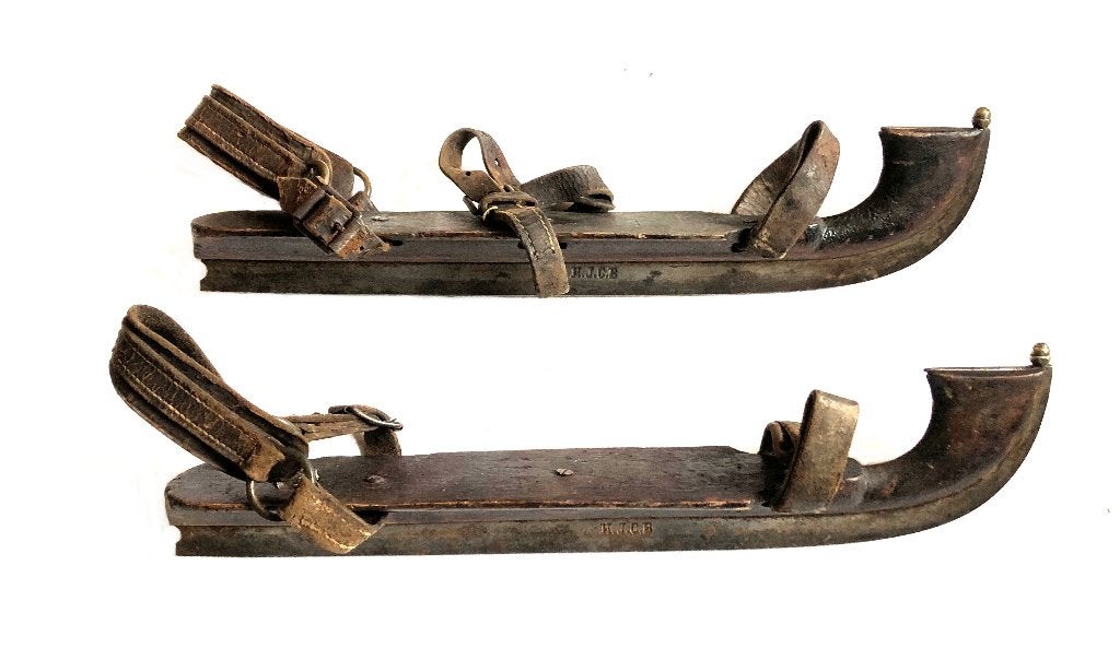 Antieke schaatsen H.J.C.B Ameide, Antiek en Kunst, Curiosa en Brocante, Ophalen of Verzenden