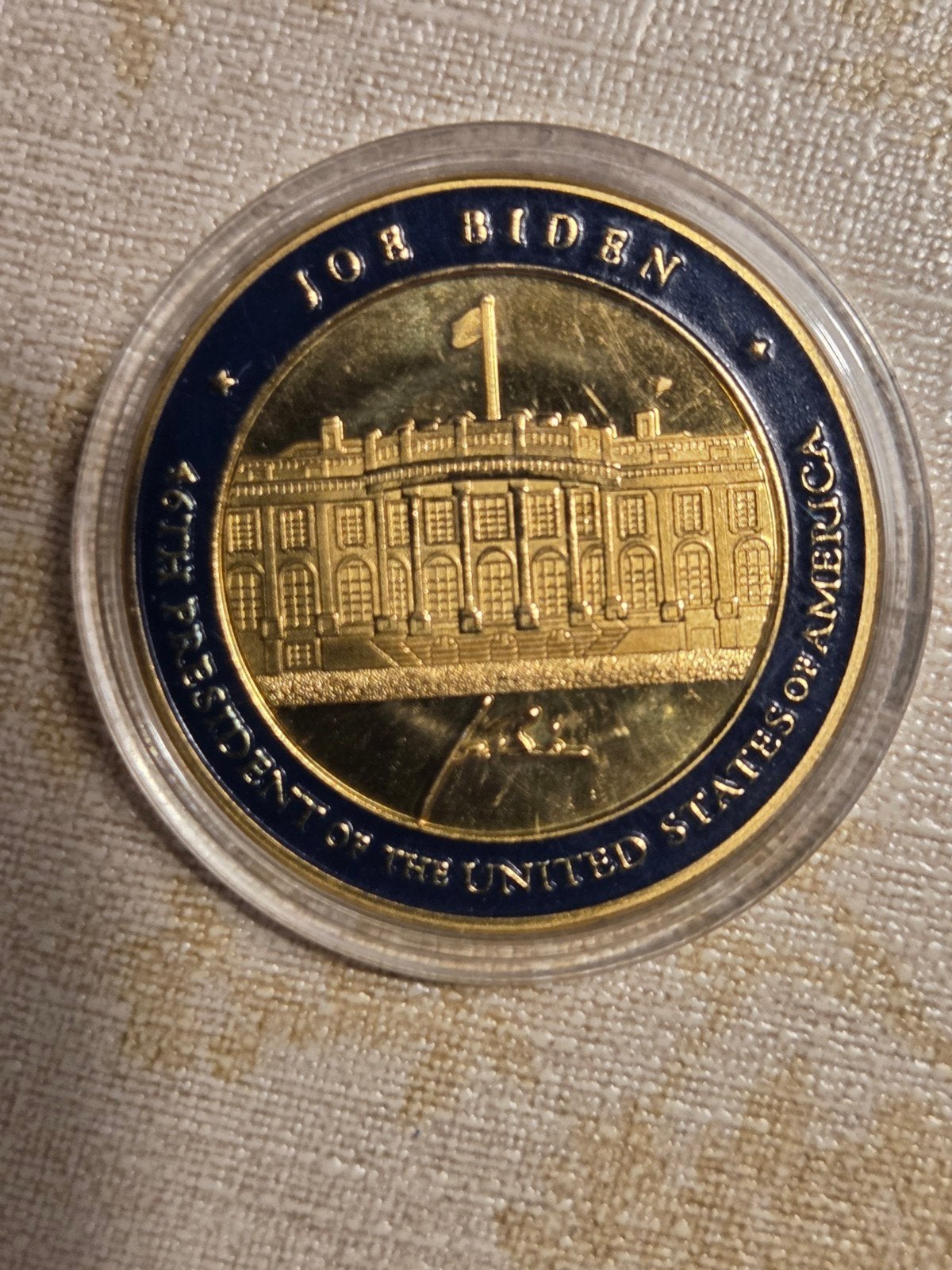 Joe Biden Herdenkingsmunt - Witte Huis, Ophalen of Verzenden