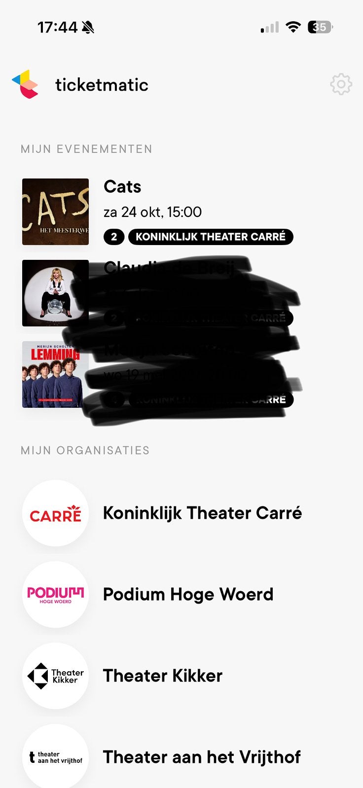 Cats twee kaartjes 24 oktober 2026 15.00, Tickets en Kaartjes, Twee personen, Oktober