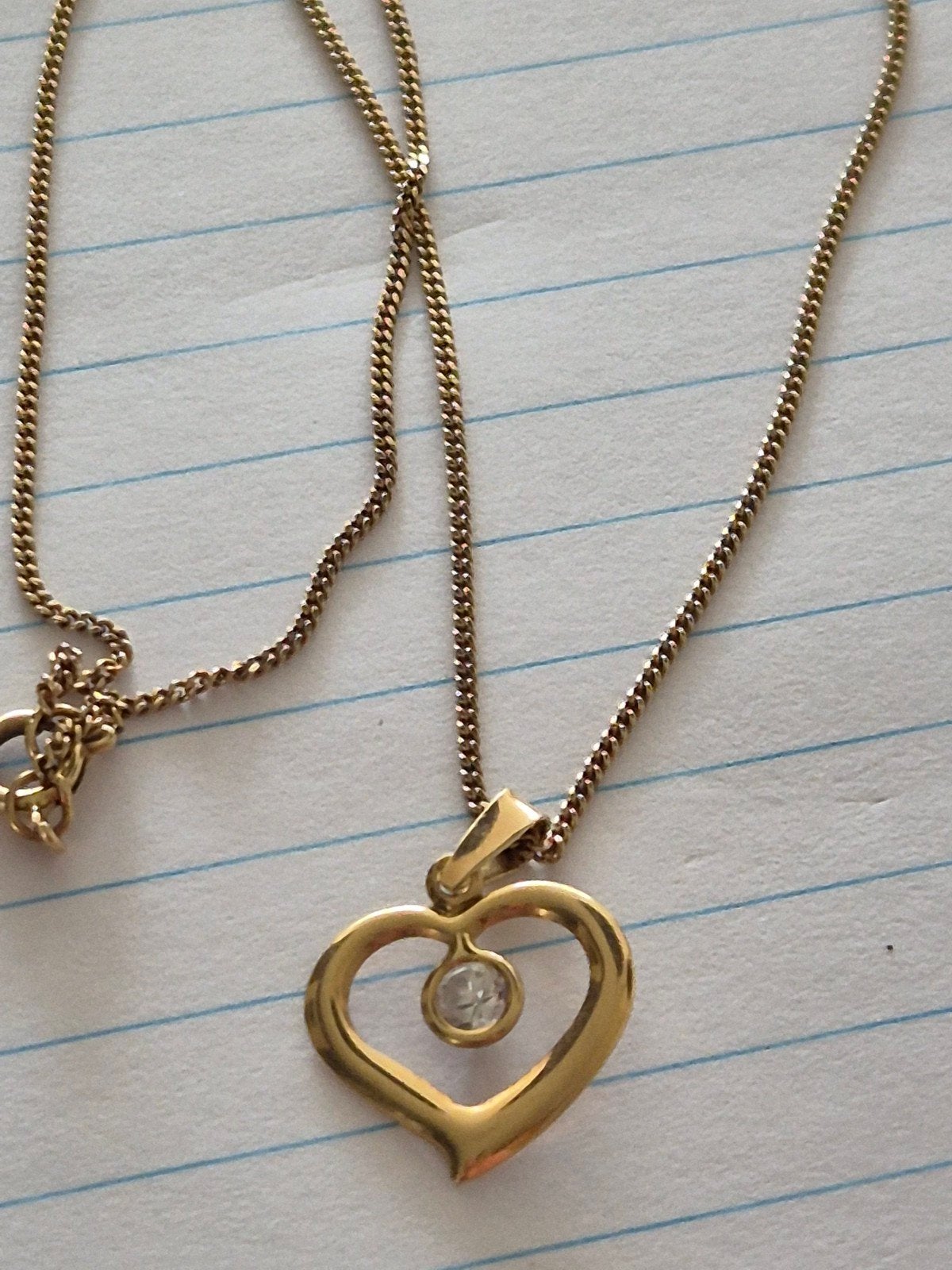 14 karaat gouden ketting  met gouden  hanger, Sieraden, Tassen en Uiterlijk, Ophalen of Verzenden, Zo goed als nieuw, Goud, Goud