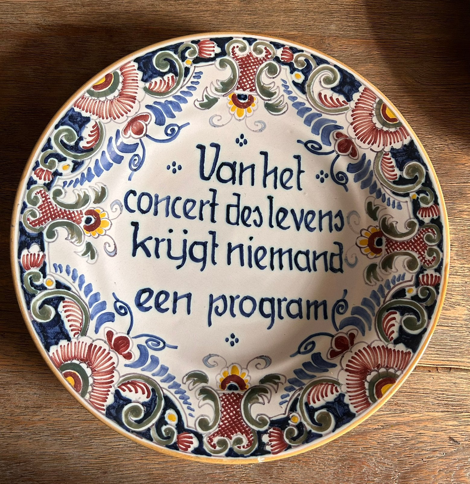 Spreuk borden, Ophalen