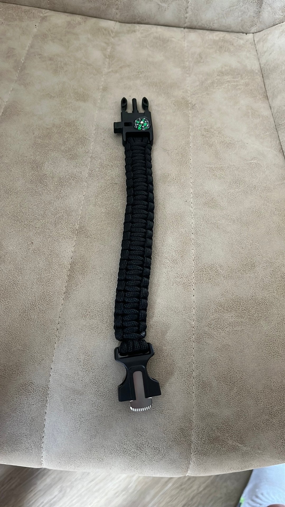 Survival armband zwart, Ophalen of Verzenden, Nieuw, Zwart