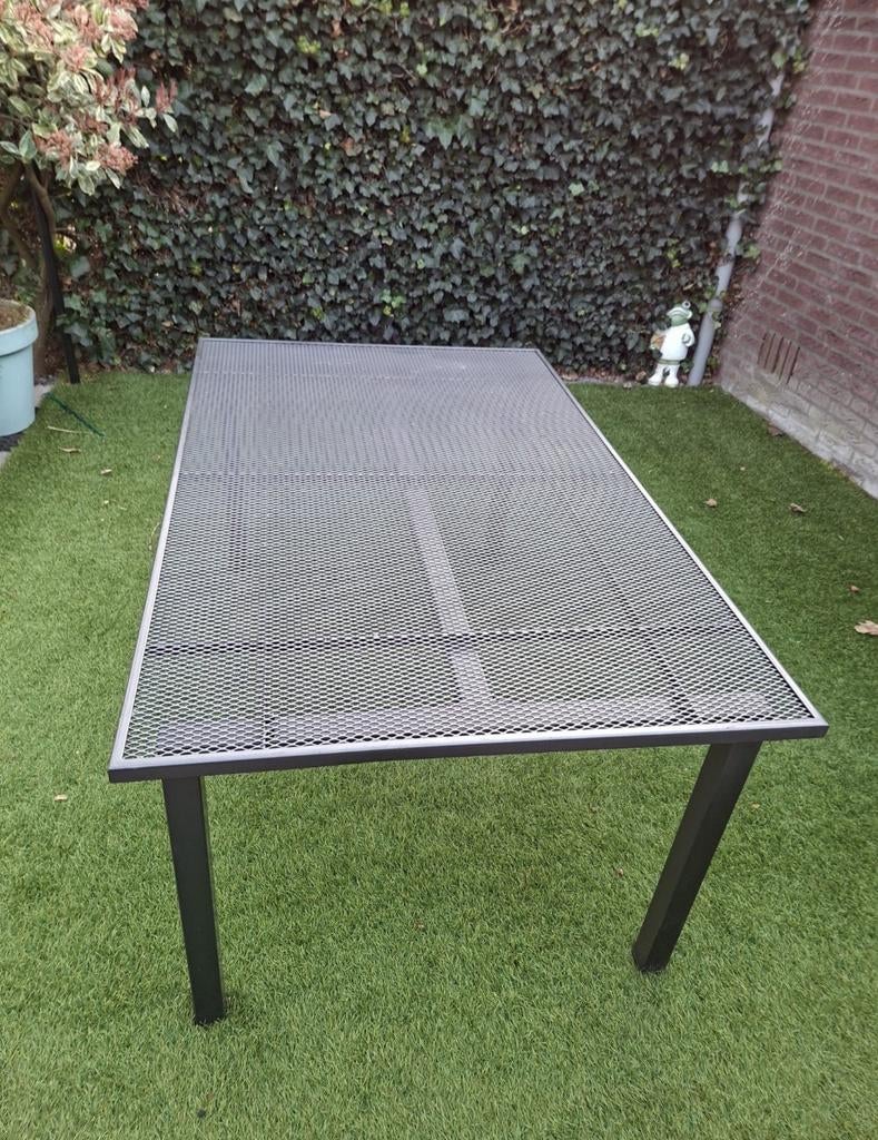 Kettler tuintafel streckmetaal, Tuin en Terras, Ophalen, Gebruikt, Rechthoekig, Metaal