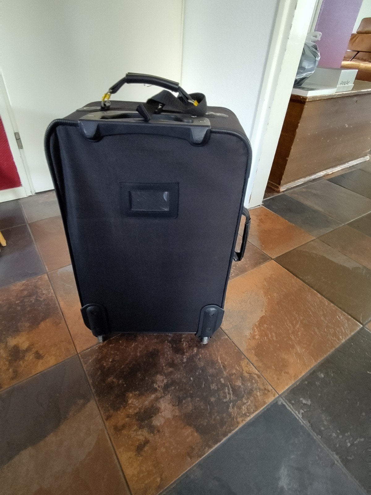 trolley rolkoffer, Ophalen, Uitschuifbare handgreep, 50 tot 60 cm, Hard kunststof