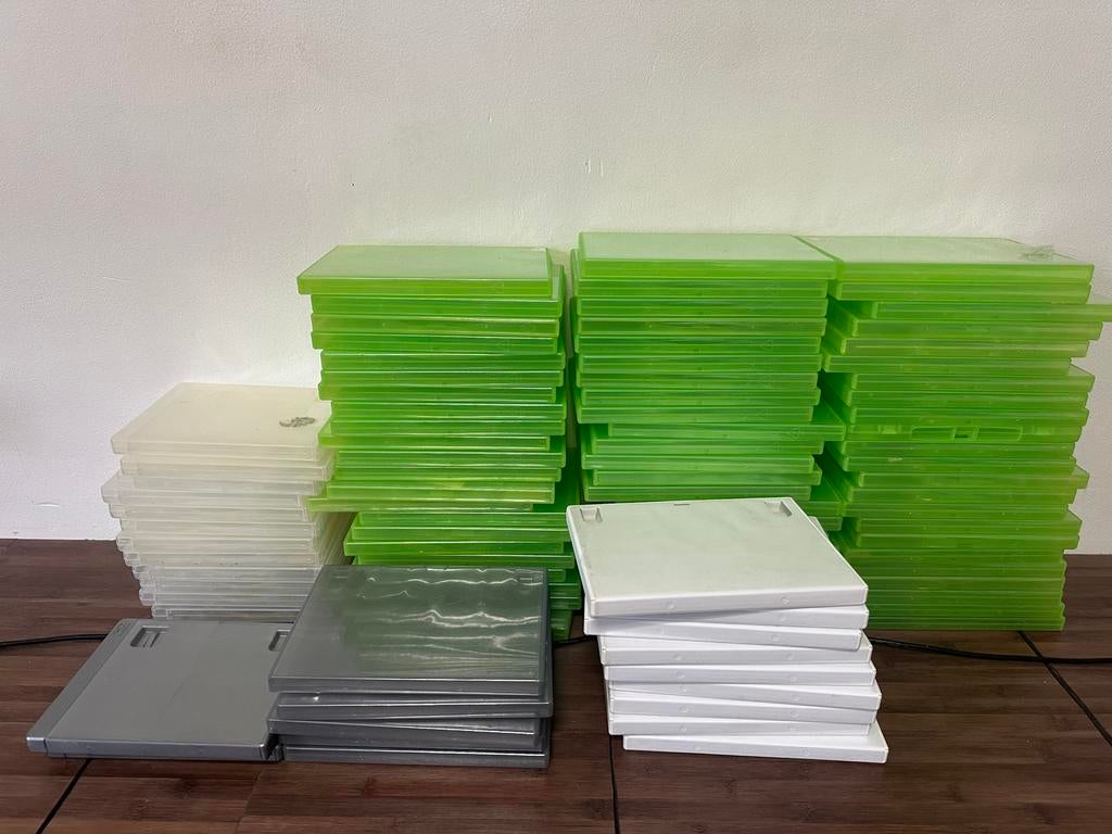 Lege hoesjes DVD, Bluray, Xbox, Playstation, Wii, etc, Ophalen, Kunststof, Dvd's, 150 discs of meer