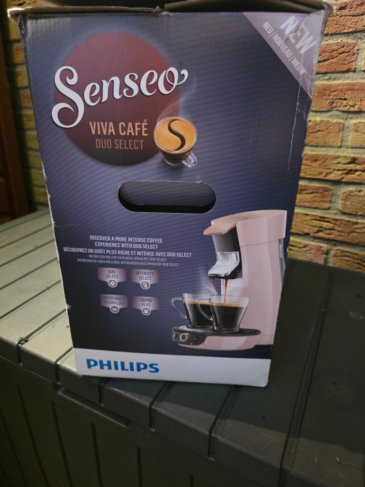 Philips Senseo Viva Café Duo Select Koffiezetapparaat, Ophalen, Koffiepads en cups, Koffiemachine, Zo goed als nieuw