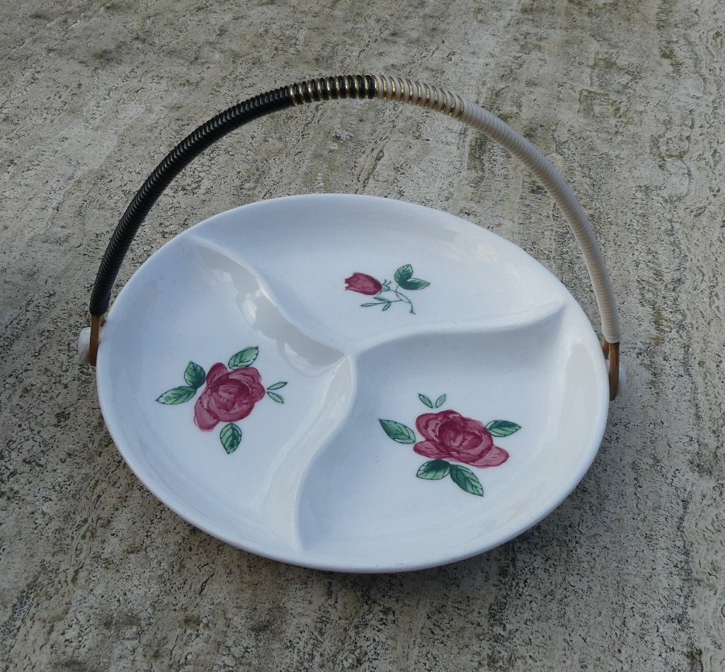 Mosa Rode Rozen Roosjes 2 x Theepot plus Serveer met Hengsel, Antiek en Kunst, Ophalen of Verzenden
