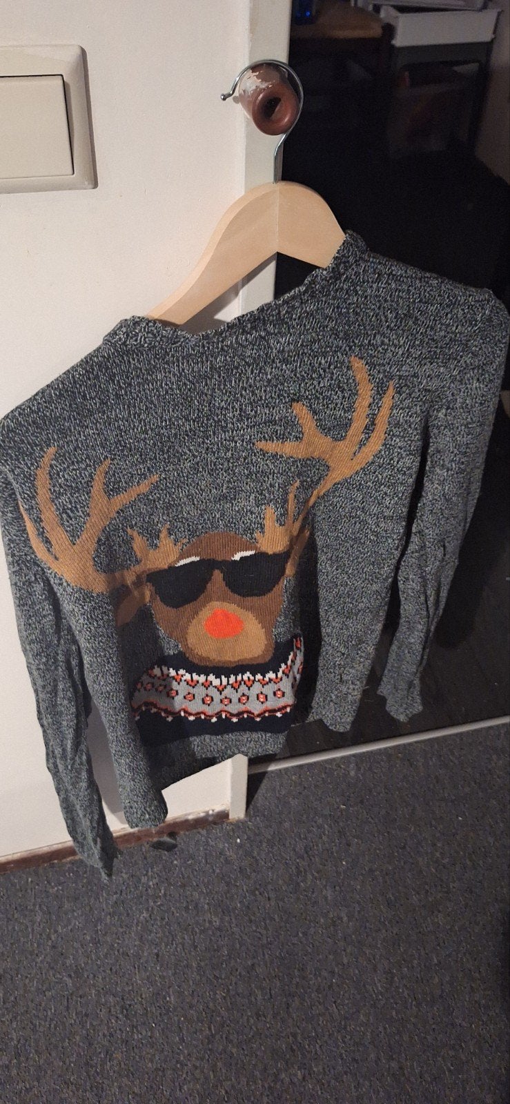 Leuke Kersttrui met Rendier Maat L, Ophalen of Verzenden, Gebruikt