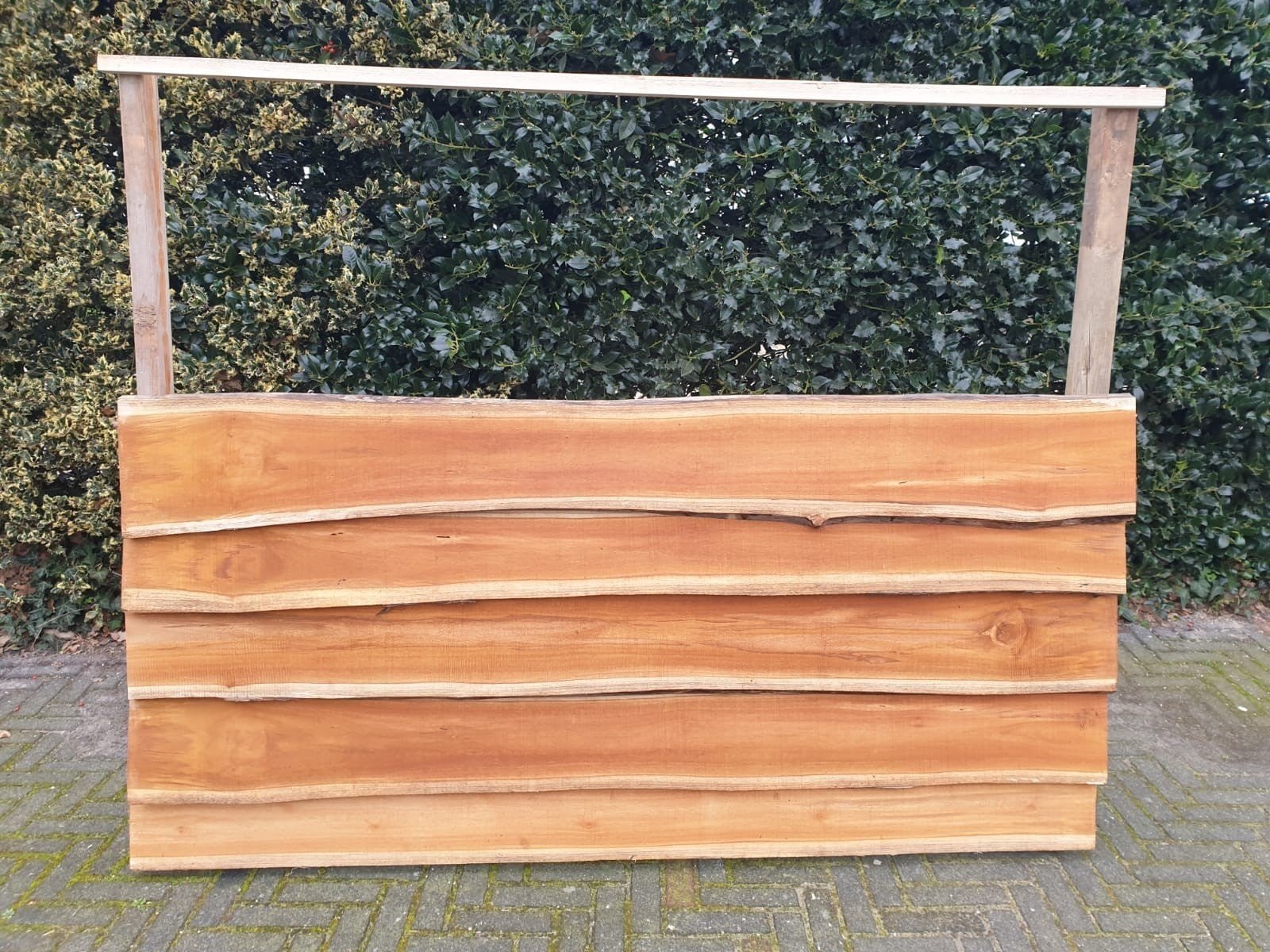 Teak schaaldelen en stammen, Doe-het-zelf en Verbouw, Hout en Planken, 25 tot 50 mm, Nieuw, Ophalen of Verzenden, 200 tot 250 cm
