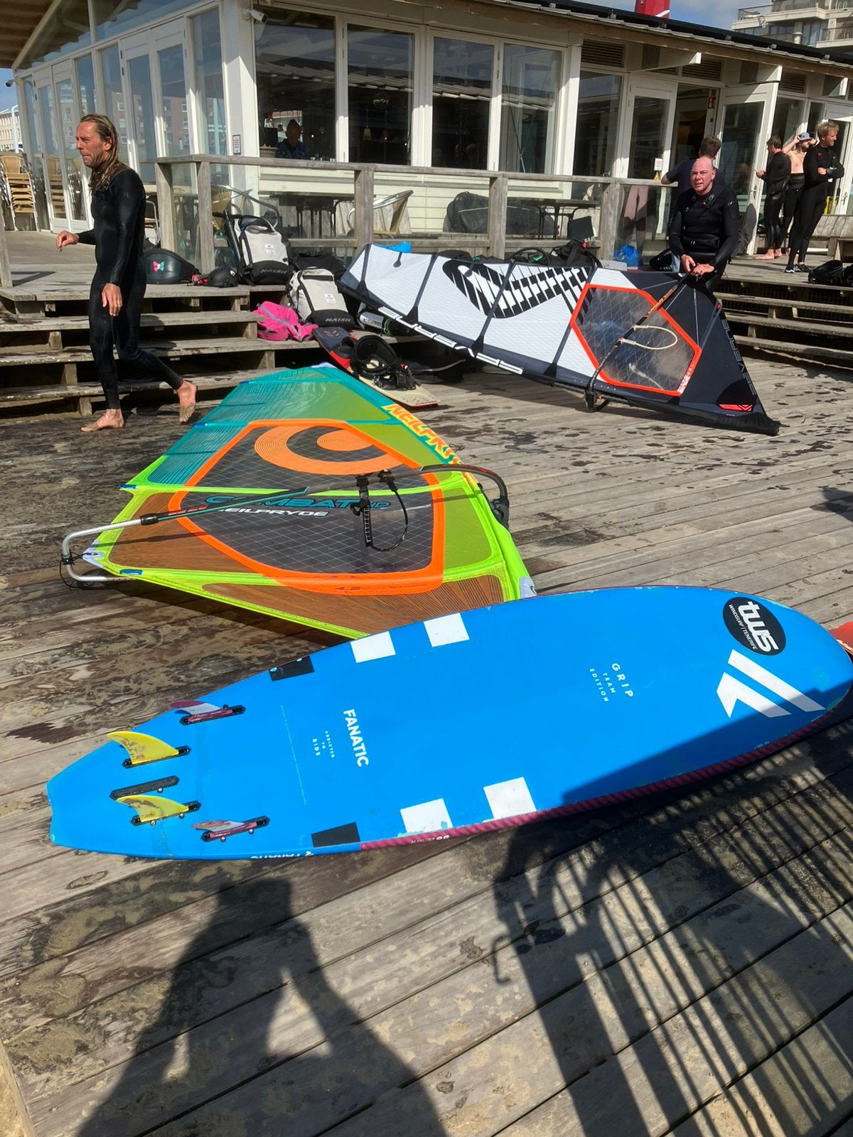 Fanatic Grip 86. en Neilpryde combat wave, Ophalen, Gebruikt, 3.5 tot 5 m², Minder dan 250 cm