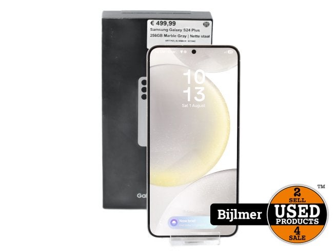 Samsung Galaxy S24 Plus 256GB Marble Gray | Nette staat, Samsung, Zo goed als nieuw, Support@Samsung.com, 129, Samsung-ro, Yeongtong-gu
Suwon-si, Gyeonggi-do 16677
South Korea