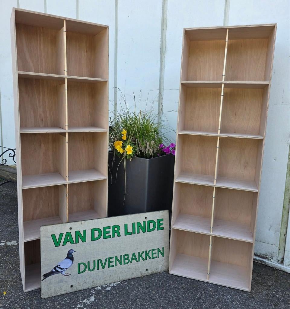 Jonge duiven/ Jaloeziebakken 10 vaks, Dieren en Toebehoren, Ophalen of Verzenden, Info@duivenbakken.nl, Van der Linde Duivenbakken