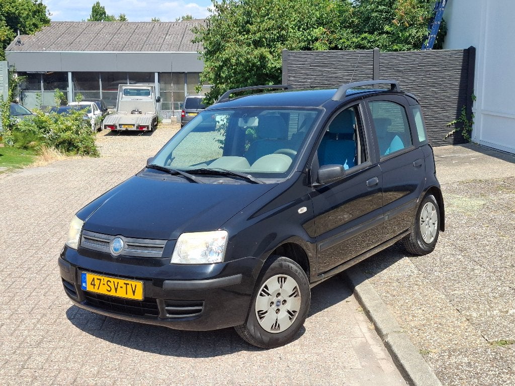 Fiat Panda 1.2 44KW 60PK bj 2006 Zwart APK 2027 NAP, Auto's, Voorwielaandrijving, Stof, Zwart, Origineel Nederlands