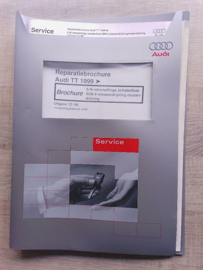 Audi TT 1998-02 dealer werkplaatsboek 02M 4x4 asaandrijving, Ophalen of Verzenden, Gelezen, Audi