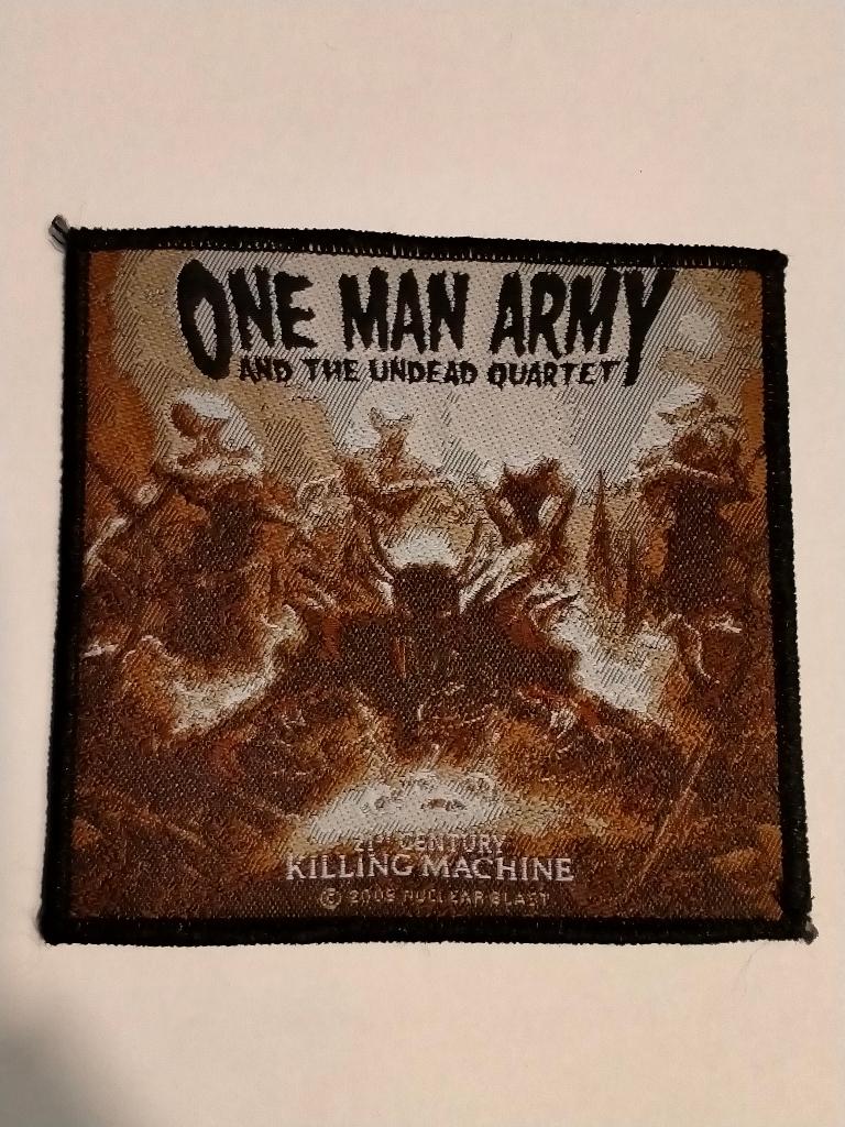 One Man Army and the Undead Quartet band metal patch embleem, Ophalen of Verzenden, Nieuw, Kleding
