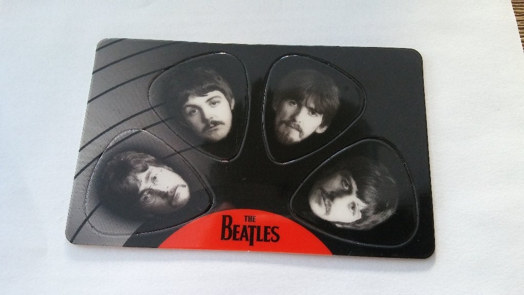The Beatles submarine gitaarplectrums picks muziek kaart, Verzenden, Zo goed als nieuw, Overige typen
