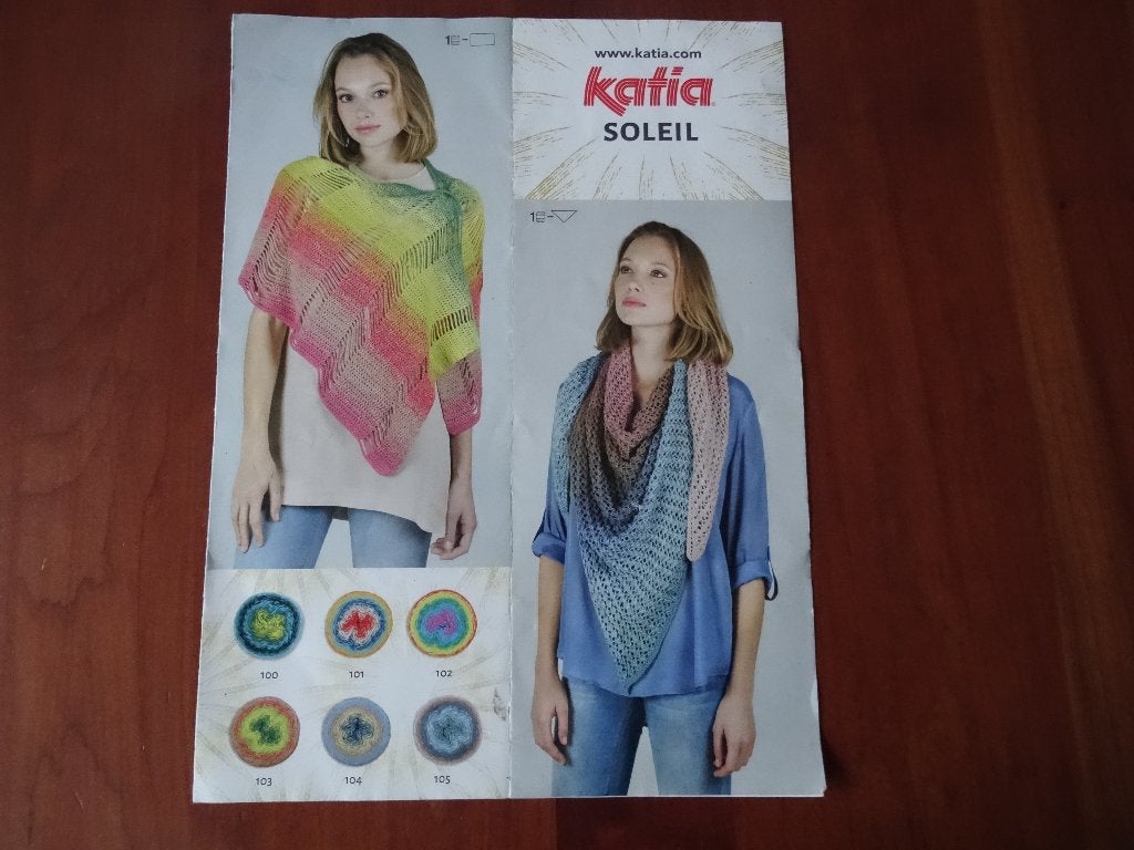 Katia soleil sjaals, Ophalen of Verzenden, Zo goed als nieuw, Haken, Patroon of Boek