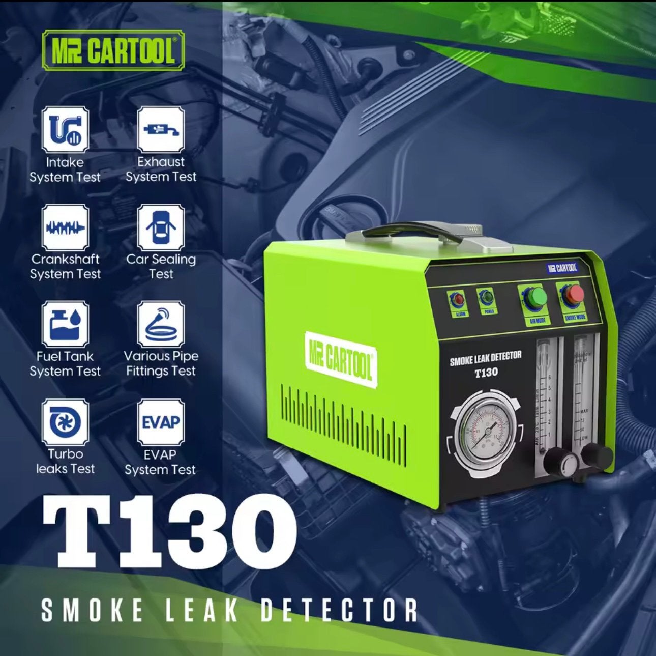 Mr Cartool Rookmachine T130 lekopsproring voordeelaanbod, Auto diversen, Onderhoudsmiddelen, Ophalen of Verzenden