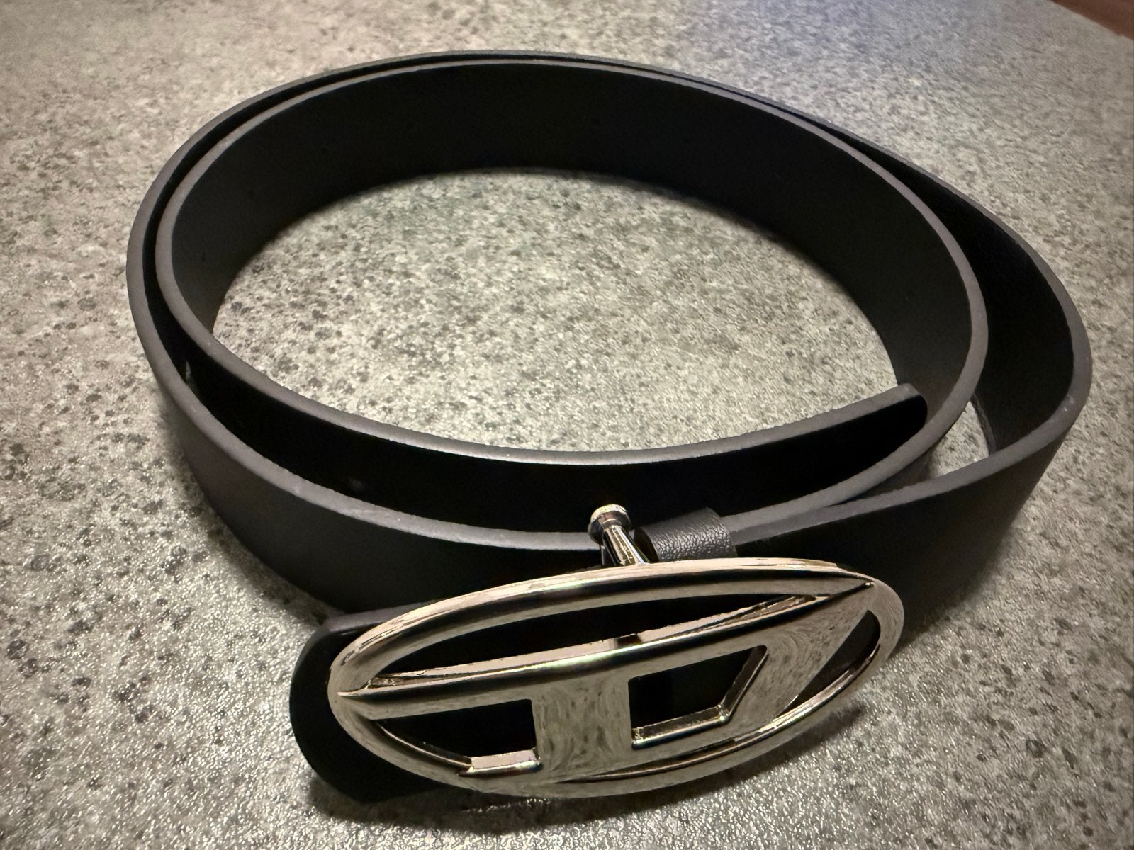 Diesel riem met D-logo gesp - Zwart, 3 tot 5 cm, 90 tot 100 cm, Heupriem, Ophalen of Verzenden