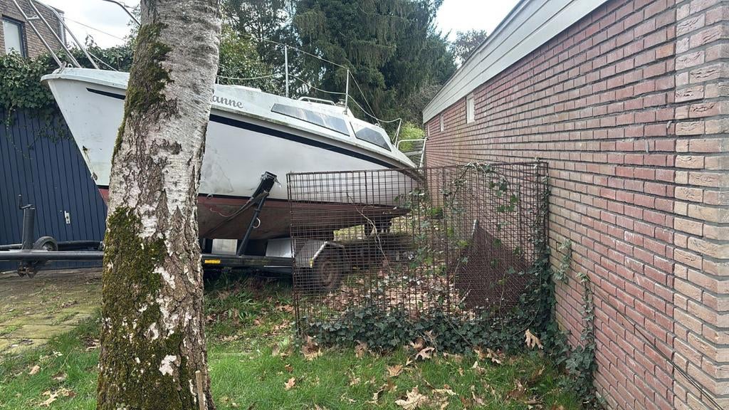 leuke boot met slaapplek opknapper teab, Ophalen of Verzenden, Gebruikt, Polyester, Benzine