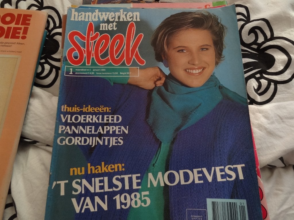 handwerken met steek januari no 1 1985, Boeken, Ophalen of Verzenden, Gelezen, Damesbladen