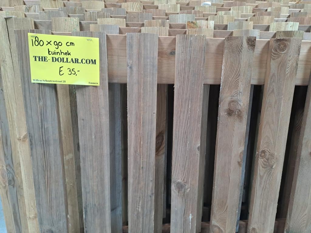 Tuinhek, Tuin en Terras, Ophalen, Hout, Minder dan 3 meter, 1 tot 2 meter