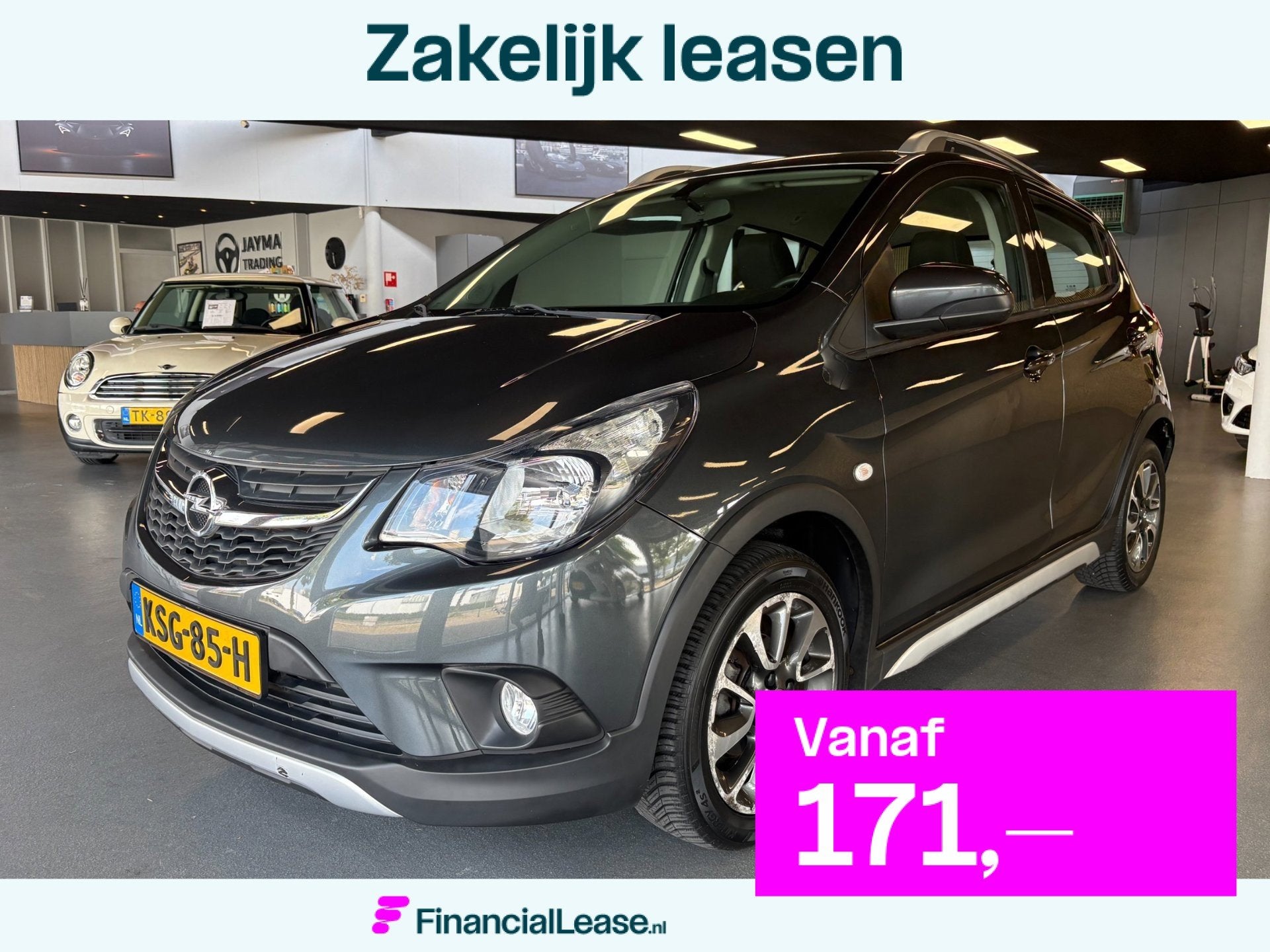 Opel KARL 1.0 Rocks Online Edition, 839 kg, Stof, Gebruikt, Zwart