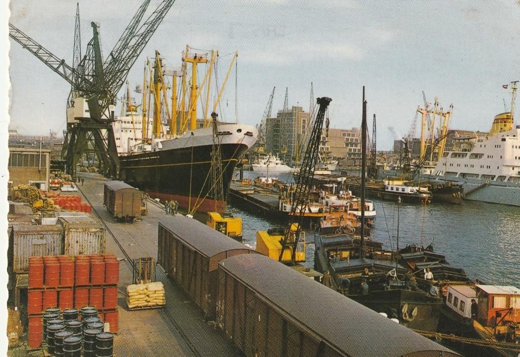 Rotterdam haven, Ophalen of Verzenden, 1960 tot 1980, Gelopen, Zuid-Holland
