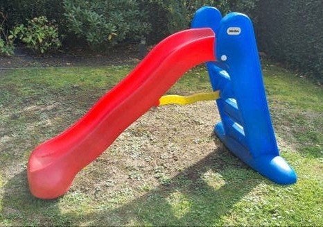 Little Tikes glijbaan – rood/blauw – 100 x 160 cm, Ophalen, Gebruikt, Glijbaan, Aanbouwonderdeel