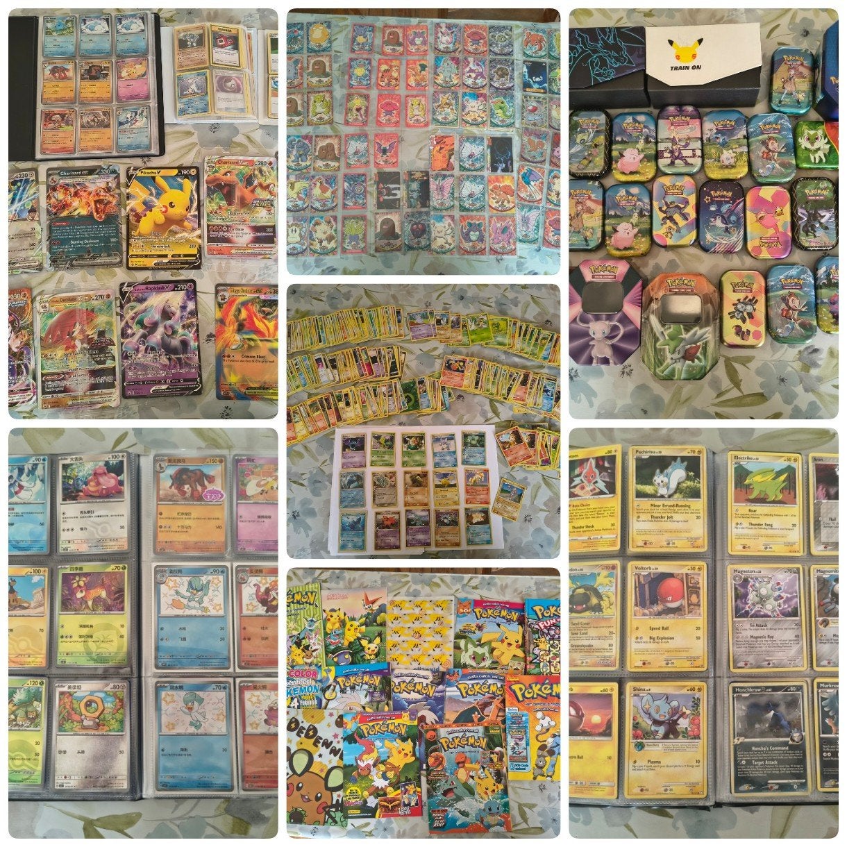 Ruim 1000+ pokemon kaarten + overige items Oa topps flippos, Ophalen, Gebruikt