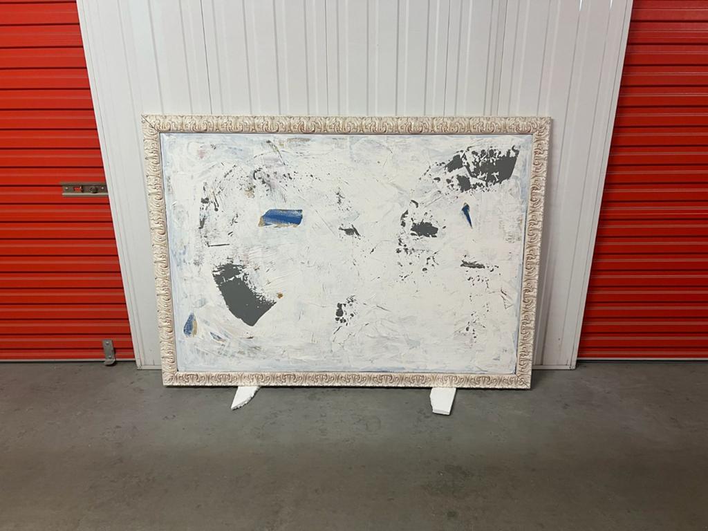 Prachtig abstract schilderij met klassieke sieromlijsting, Ophalen