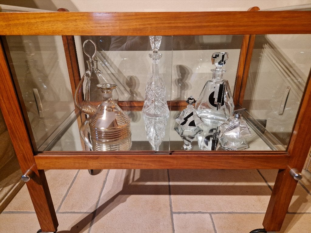 Art Deco chromen serveerwagen, jaren 1930, Ophalen of Verzenden