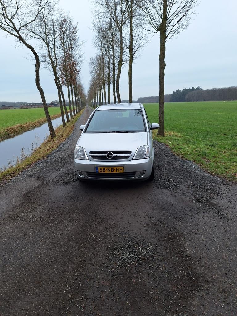 Opel Meriva 1.6 8V 2003 Grijs, Auto's, Opel, Metallic lak, 4 cilinders, Origineel Nederlands, 1200 kg