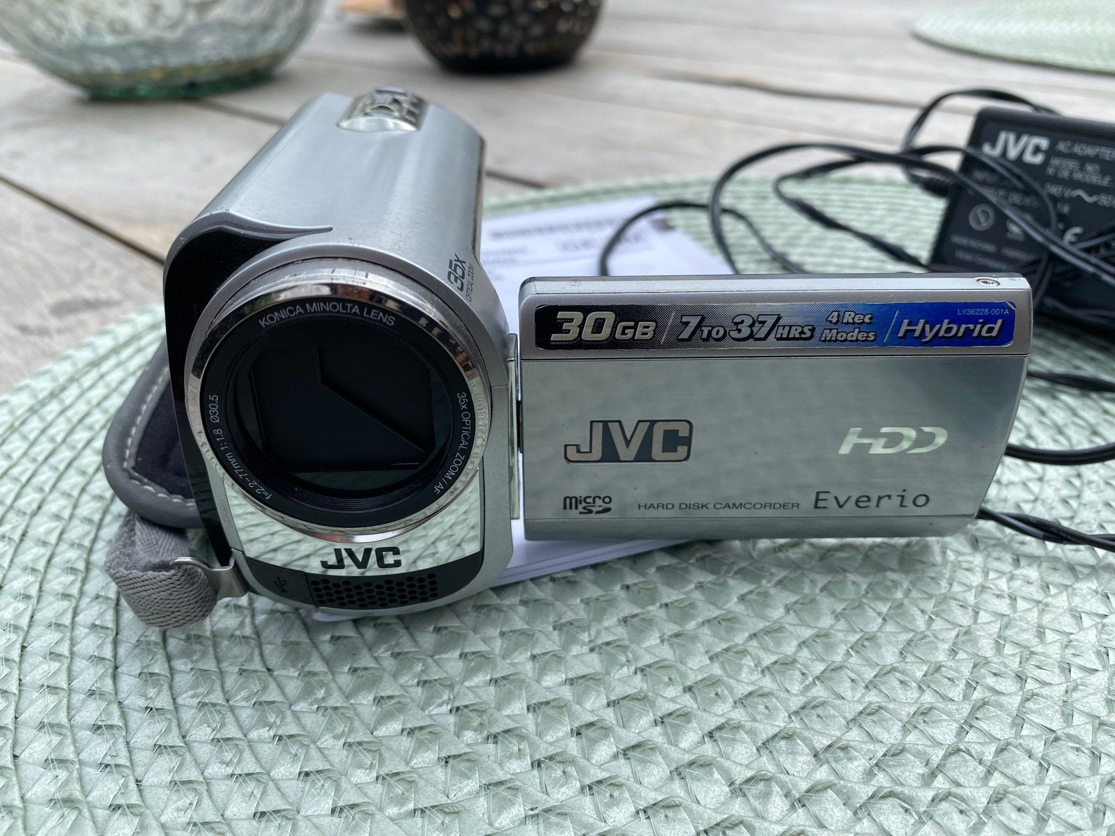 JVC Everio GZ-MG330 Hybrid Camcorder met 30GB HDD, Harde schijf, JVC, 20x of meer, Ophalen of Verzenden