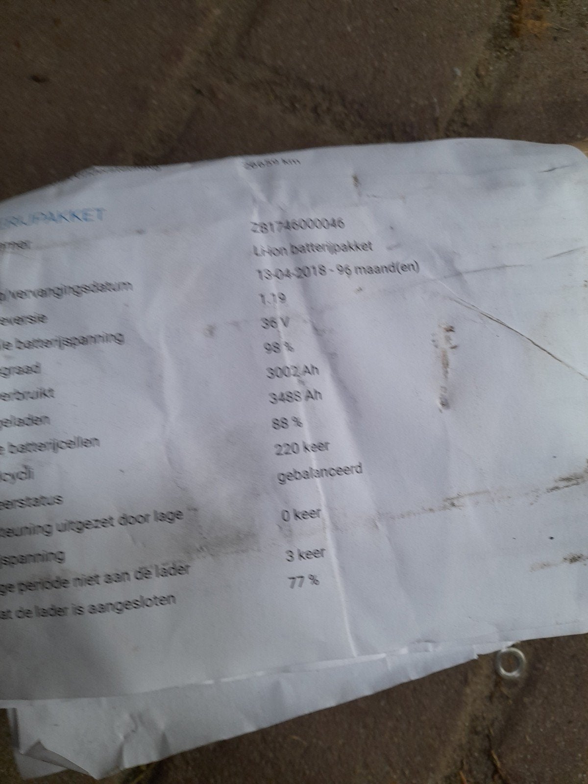 Sparta,  batavus,  koga accu, J, Gebruikt, J, Sparta