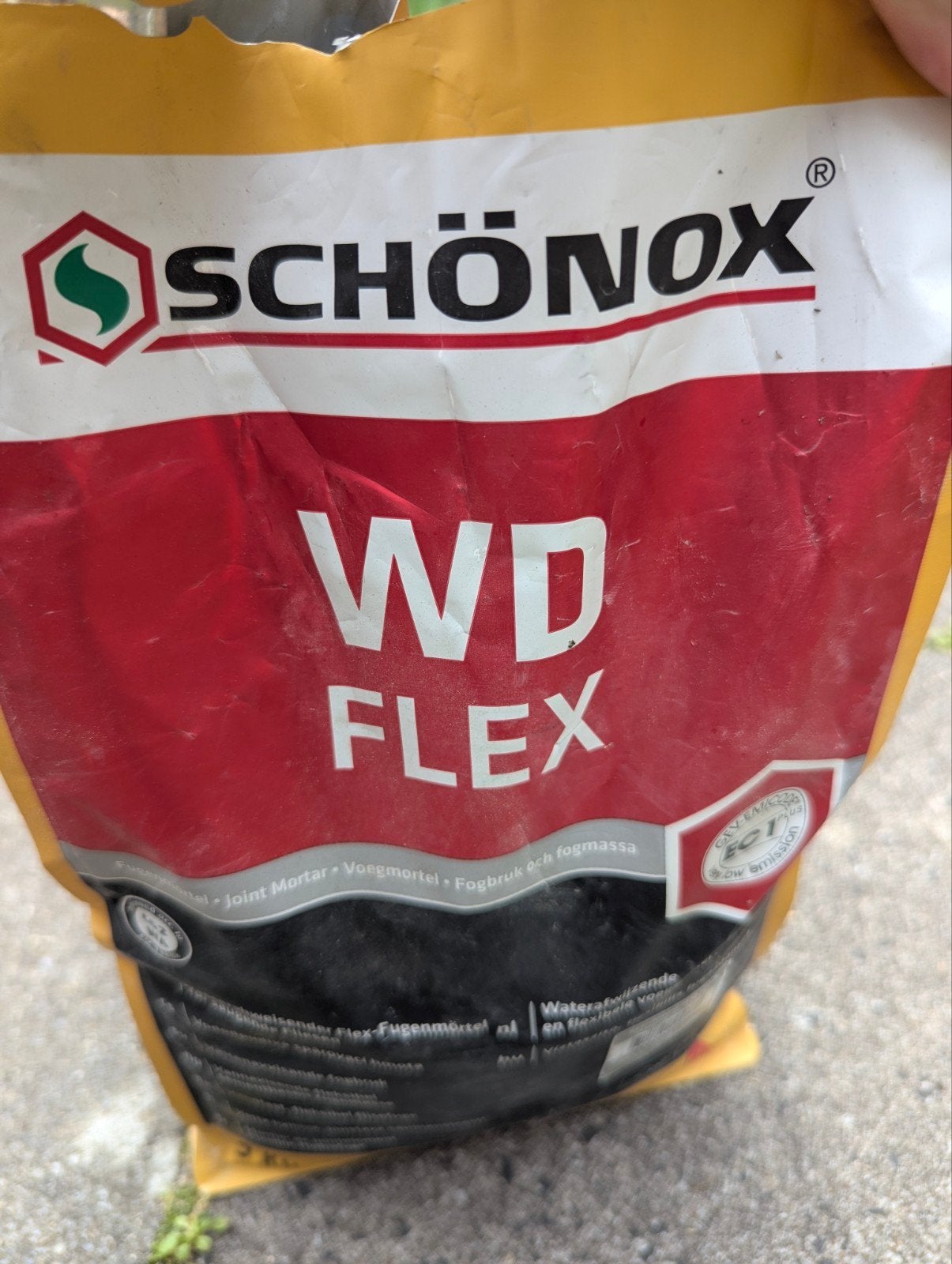 Schönox WD Flex Voegmortel - 4kg Grijs, Ophalen, Nieuw