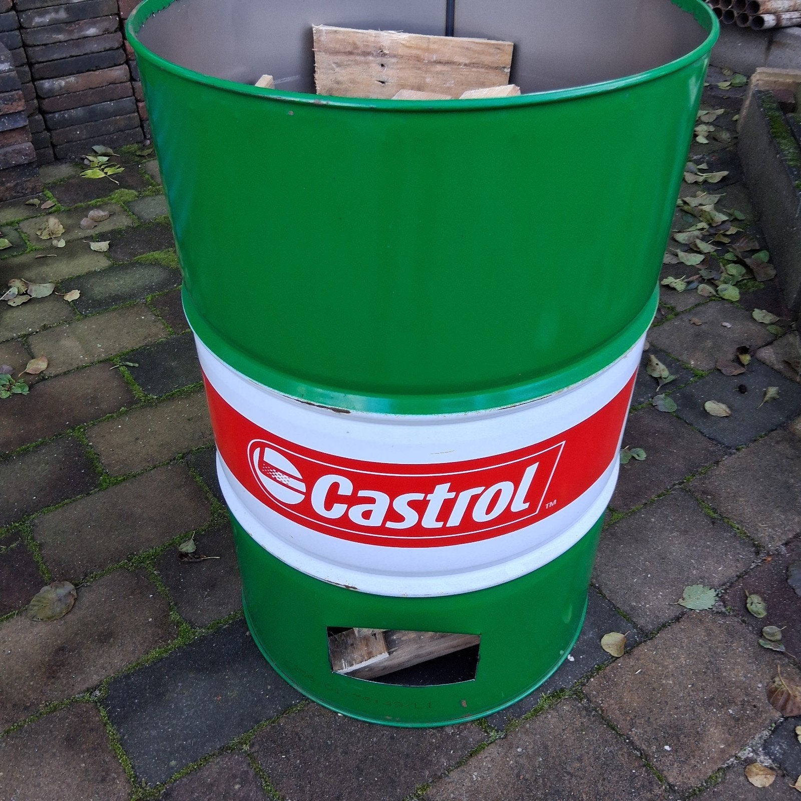 Olievat 200 liter als vuurton, Westerbork/Annen, Ophalen